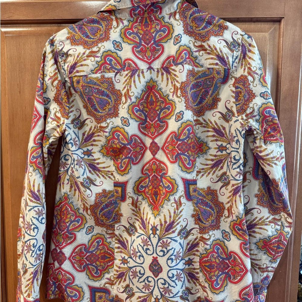 J. Crew Multicolor Paisley Button Down Shirt